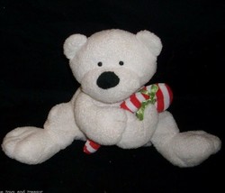 2005 Ty Pluffies Baby Candy Cane Teddy Bear Christmas Stuffed Animal Toy Plush - £14.94 GBP