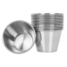 (60 Pack) 2.5 oz Stainless Steel Sauce Cups, Condiment Cups for Restaura... - £34.69 GBP
