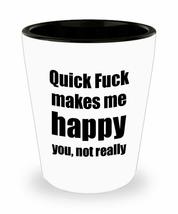 Quick Fuck Cocktail Shot Glass Lover Fan Funny Gift Idea For Friend Alcohol Mixe - £10.09 GBP