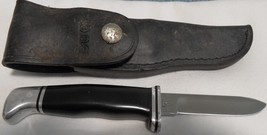 Vintage Buck 116 Caper Fixed Blade Knife w/Sheath Early Inverted Stamp - £171.86 GBP