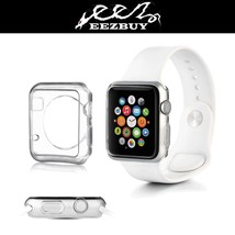 For Apple iWatch 38 42MM Slim Thin TPU Snap On Hard Protective Case Cover CLEAR - £4.70 GBP