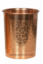 Pure Copper Handmade Water Drinking Glass Tumbler For Ayurveda Health Be... - $9.59