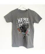NWT Disney Star Wars Here for the Snacks Gray  T-Shirt Churro Sabers Kid... - $380.53 MXN