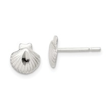 Sterling Silver Sea Shell Earrings Ear Jewelry - £13.46 GBP