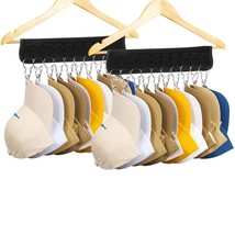 For Baseball Caps, Hat Rack Hat Hangers For Closet With 10 Large Holder Clips Fo - £16.03 GBP