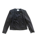 Catherine Malandrino Womens Charcoal Moto Jacket L Polyester/Spandex - $927.78 MXN