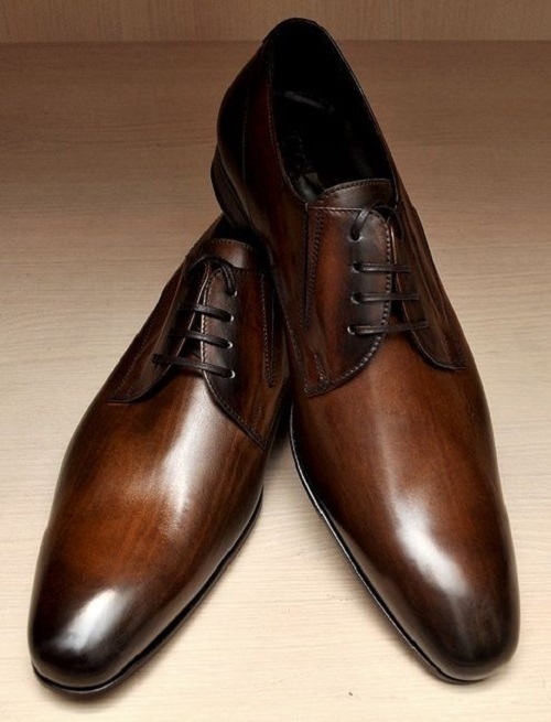 New Handmade Men brown derby shoes, Men brown leather shoes, Men formal dress sh