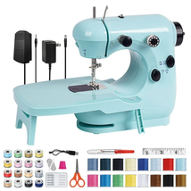 HOMWOO Mini Sewing Machine for Beginner, Dual Speed Portable Sewing Machine with - £37.99 GBP