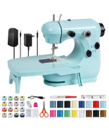 HOMWOO Mini Sewing Machine for Beginner, Dual Speed Portable Sewing Machine with - $47.91