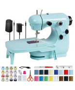 HOMWOO Mini Sewing Machine for Beginner, Dual Speed Portable Sewing Machine with - £38.29 GBP