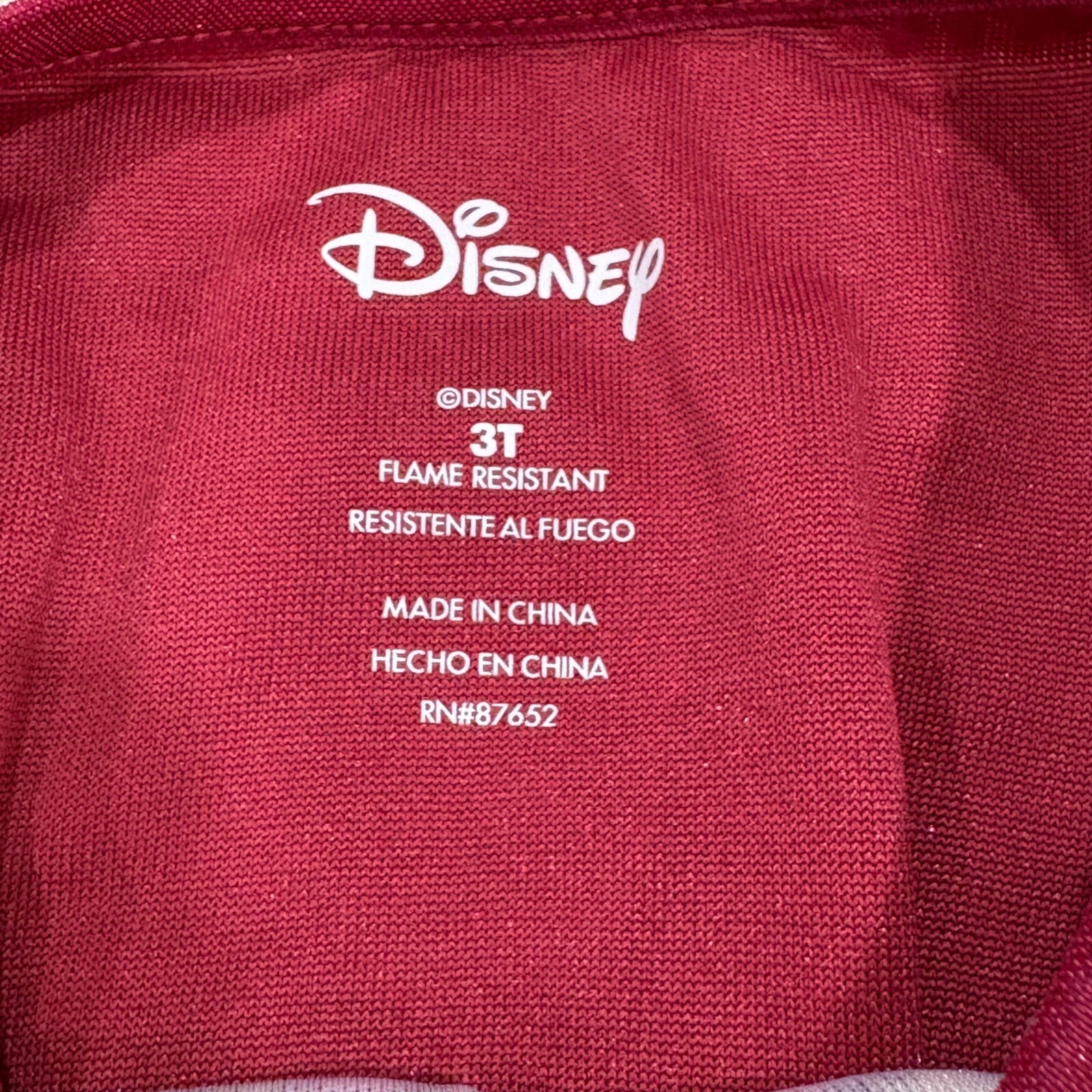 Disney Princess Red Nightgown Pajama Dress 3T Item image 4
