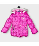 OSH KOSH hot pink hooded puffer jacket coat girls size 4 - €24,89 EUR