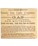1895 Passaic Gas Light Company Victorian Advertisement Utility New Jerse... - $367.12 MXN
