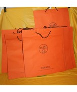 11 Piece Classic Orange Hermes Luxury Empty Gift Shopping Bags 18.5 x 16.5 - £62.27 GBP