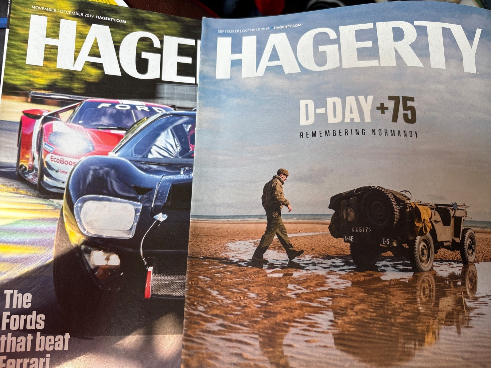 Lot of 2  Hagerty Drivers Club Magazines 2019 D-Day Ford Ferrari - $14.84