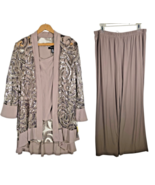 R&amp;M Richards Formal Wear 3pc Outfit Size 16 Glitter Jacket Evening Weddi... - $205.14 CAD