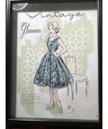 Glamour Home Sketch 1964 Print Framed Signed Barrett - £23.90 GBP