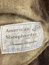 Vtg American Sheepherder Women Jacket Coat Sz 8 Shearling Sheepskin USA Made image 5