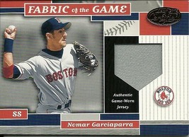 2002 Leaf Certified Materials Fabric Of The Game Base N Garciaparra 20  037/100 - £11.80 GBP