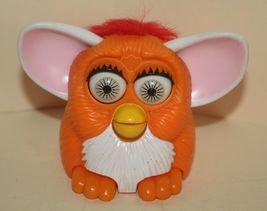 1999 McDonalds Furby Orange &amp; Red - Feet &amp; Ears Move - $3.00