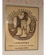 Carol Jablonsky Circle Gallery 1974 Poster - $201.36 CAD