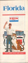 Florida Exxon Gas Station Full Size Folding Glove Compartment Road Map 1977 - $222.08 MXN