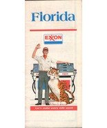 Florida Exxon Gas Station Full Size Folding Glove Compartment Road Map 1977 - $222.08 MXN