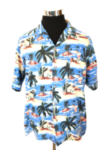 Wings Sportswear Island Casual Shirt Men&#39;s Size Medium Tropical Aloha Hawaiian - £11.63 GBP