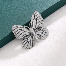 Spilla a farfalla unisex in moissanite a taglio rotondo da 3,00 carati,... - £271.79 GBP