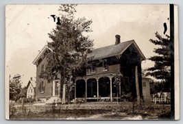 RPPC Beautiful 1900s Brick Farmhouse Postcard D23 - £6.24 GBP