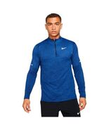 Nike Men&#39;s Dri-FIT Element Half-Zip Running Shirt in Blue/Obsidian Size ... - $39.99