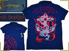 Ed Hardy By Christian Audigier Men&#39;s Polo Size S !At Bargain Price! EH01 T1G - £39.69 GBP