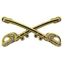 U.S. Army Cavalry Crossed Swords Pin 1 1/8&quot; - £12.98 GBP