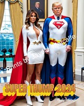 Superheros Donald Trump and Melania Trump Art - $19.80