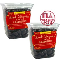2 PacksTrader Joe’s Chocolate Covered Crunchy Almonds  Rich Dark Chocolate 16 oz - £23.39 GBP