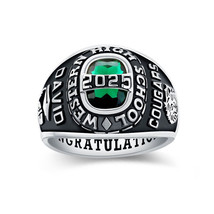 High School and College Class Ring graduation rings Customized Sterling ... - £96.89 GBP