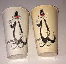 Sylvester The Cat 1966 Pepsi Promo Plastic Set Of 2 Cups (One Is Discolo... - £7.37 GBP