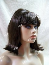 Brown Starlet Wig 60s Bouffant Anime Cosplay Flo Insurance Agent Retro Sock Hop - £12.55 GBP