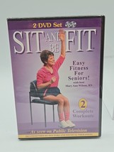 Sit and Be Fit (DVD, 2011, 2-Disc Set) Mary Ann Wilson - New Sealed - $13.52