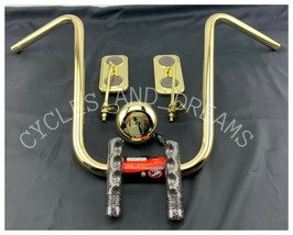 New Handlebars Set Off 4 Piece In GOLD/BLACK, For 20&quot; Lowrider Bike - £99.70 GBP