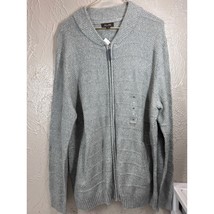 Tasso Elba Sweater Mens Gray Full Zip Lightweight Preppy Cardigan Casual... - $744.05 MXN