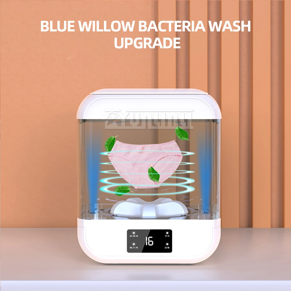 I automatic mini washing machine household clothes washer portable with drying function thumb200