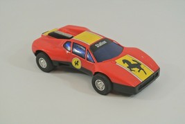 Ferrari Stallion Action Toy Car 1985 Lanard Toys Red Yellow Tested &amp; Works - $14.49