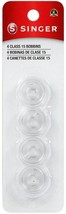 Singer Plastic Class 15 Bobbins-4 Per Pkg - $760.03 MXN