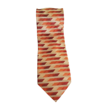 Bachrach Made in Italy 100% Silk Striped Gold Multicolor Men&#39;s Neck Tie - £3.97 GBP