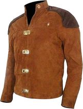 New Men&#39;s Battlestar Galactica Colonial Viper Pilot Brown Suede Leather Jacket - £83.75 GBP+