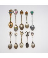 Lot of 10 Travel Theme Souvenir Collectors Spoon - £29.73 GBP