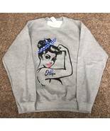 Hope Crew Sweatshirt Womens Grey Sz:L NWT - £23.46 GBP