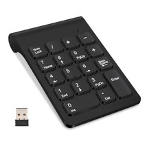 Wireless Numeric Keypad, Mini 2.4G 18 Keys Number Pad, Portable Silent F... - £18.87 GBP