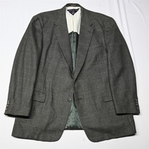 Vtg USA Made Tommy Hilfiger 48L Soft Tweed 100% Wool Blazer Suit Jacket Coat - £48.41 GBP